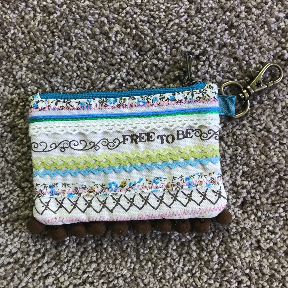 Bohemian Floral ID Card Holder Wristlet